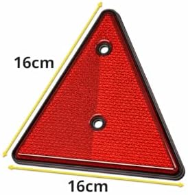 Red Reflector Triangle Pair