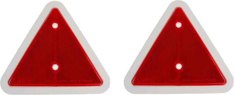 White Edge Reflector Triangle Pair