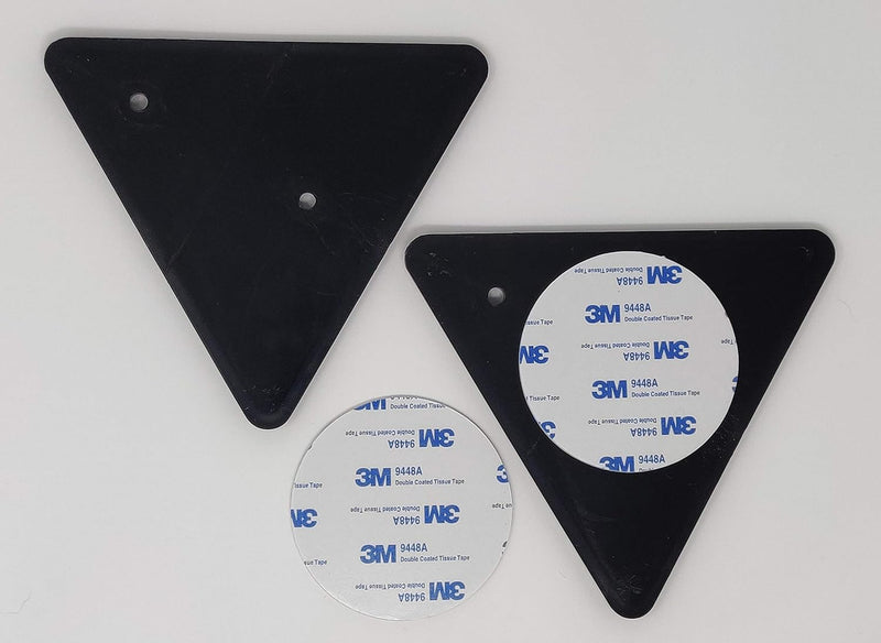 Classic Red Reflector Triangle Pair
