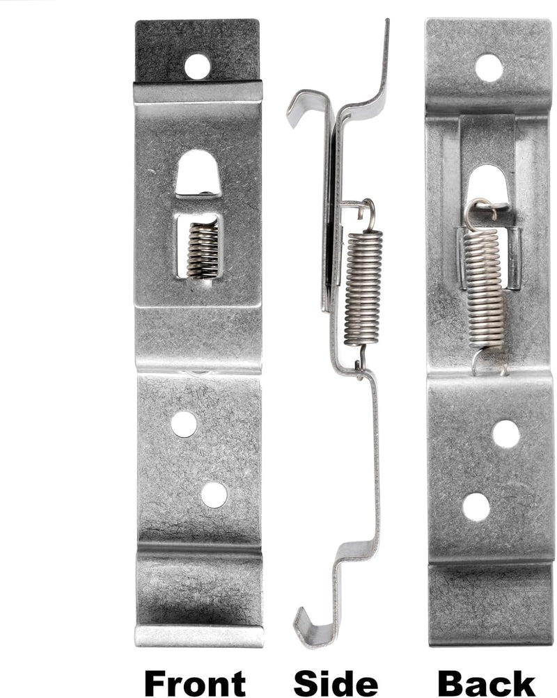 Trailer Number Plate Holder Clips – Stainless Spring Loaded – 8 Pack