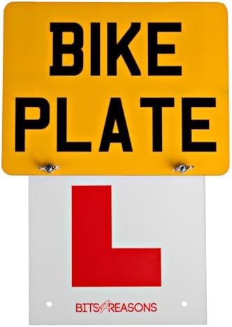 Rear Easy Fit Rigid L Plate – Single (Motorbike Compatible)