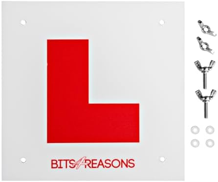 Rear Easy Fit Rigid L Plate – Single (Motorbike Compatible)