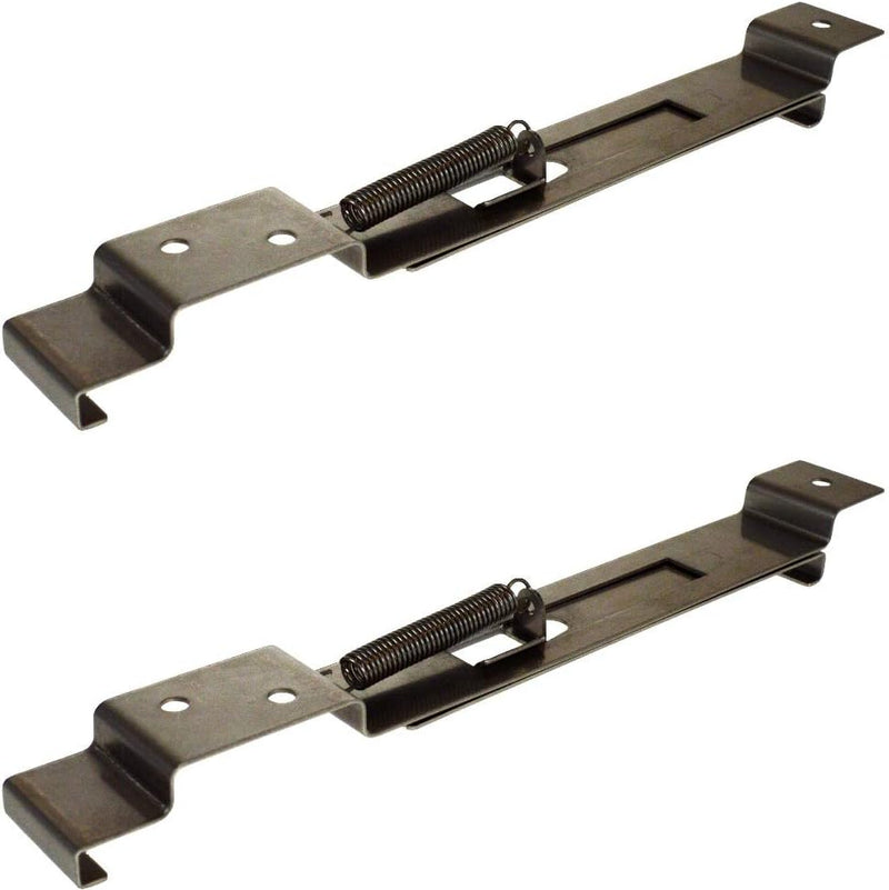 Adjustable Trailer Number Plate Holder Clips – Stainless Spring Loaded – 2 Pack (180–210mm)