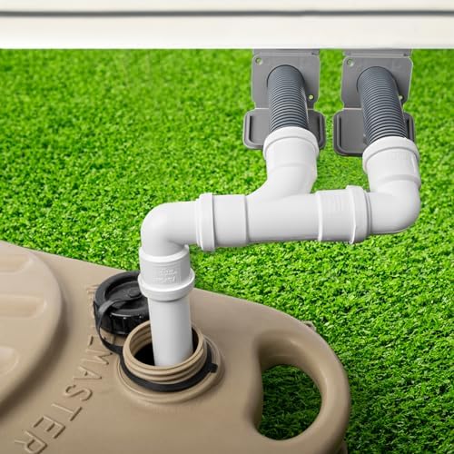 Twin Caravan Waste Water Outlet Pipe System Adaptor – FloPlast Fittings