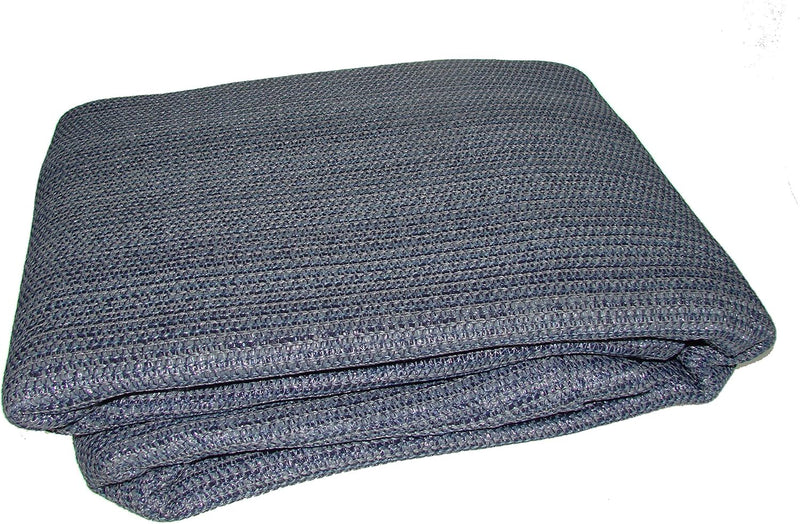 Epsom Blue & Grey Woven Awning Carpet – Breathable Caravan Ground Sheet-2.5m x 2.5m