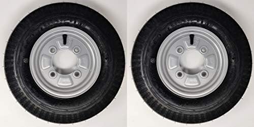 Kenda K371 8 Inch Trailer Wheel & Tyre Assembly Pair 4.80/4.00-8 4PR 115MM PCD