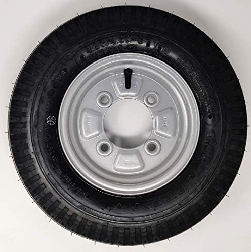 Kenda K371 8 Inch Trailer Wheel & Tyre Assembly Pair 4.80/4.00-8 4PR 115MM PCD