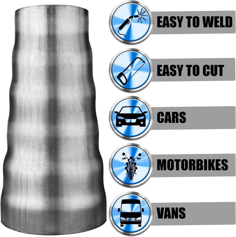 E‑Tech 6 Step Exhaust Pipe Reducer 50–75mm