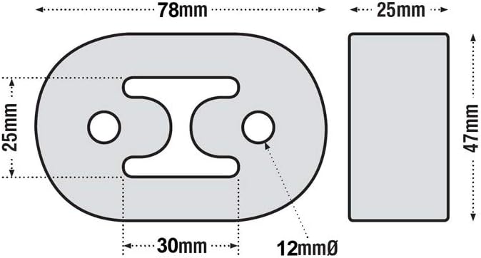 Universal Exhaust Mount Kit 6 Piece