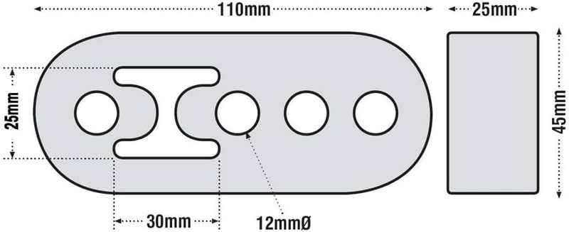 Universal Exhaust Mount Kit 6 Piece