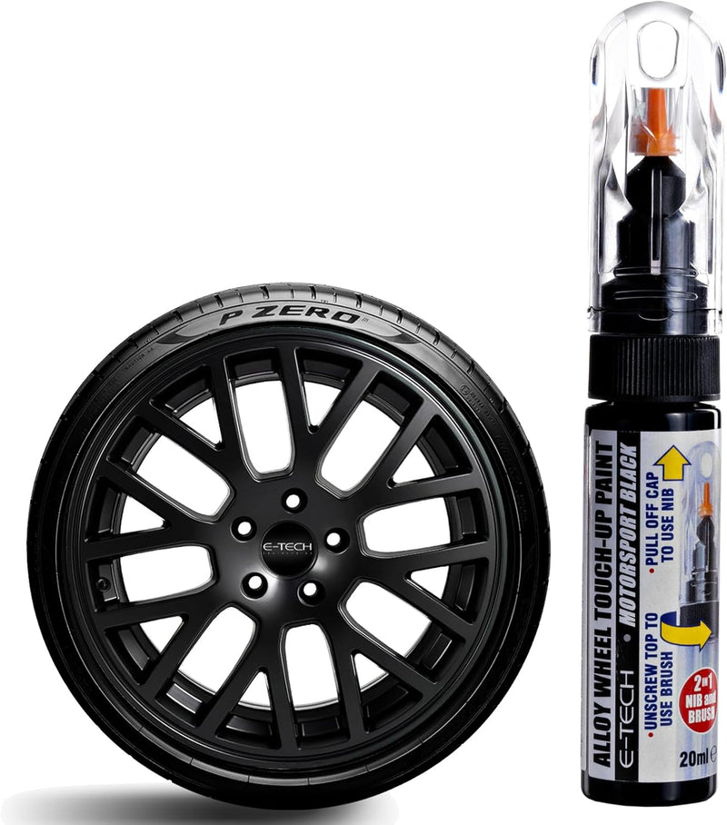 E‑Tech Wheel Touch Up Paint Stick Motorsport Black