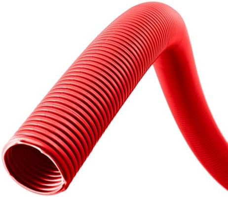 25 Metre Red High Visibility Caravan Waste Water Convoluted Hose 28.5mm ID