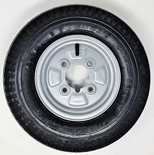 Kenda K371 8 Inch Trailer Wheel & Tyre Assembly Pair 4.80/4.00-8 6PR 4" PCD