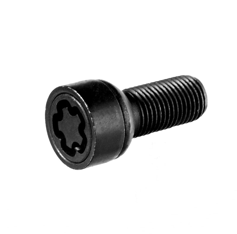E-Tech EVO5 Locking Wheel Bolt Set VW Audi M14x1.5 Black