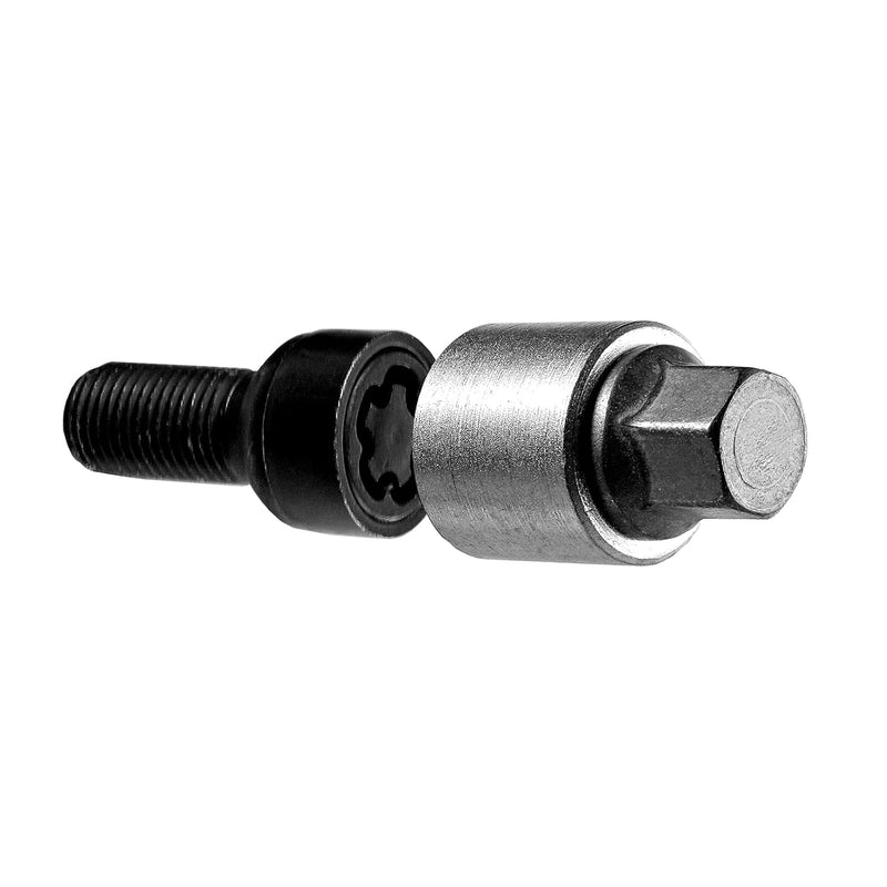 E-Tech EVO5 Locking Wheel Bolt Set VW Audi M14x1.5 Black