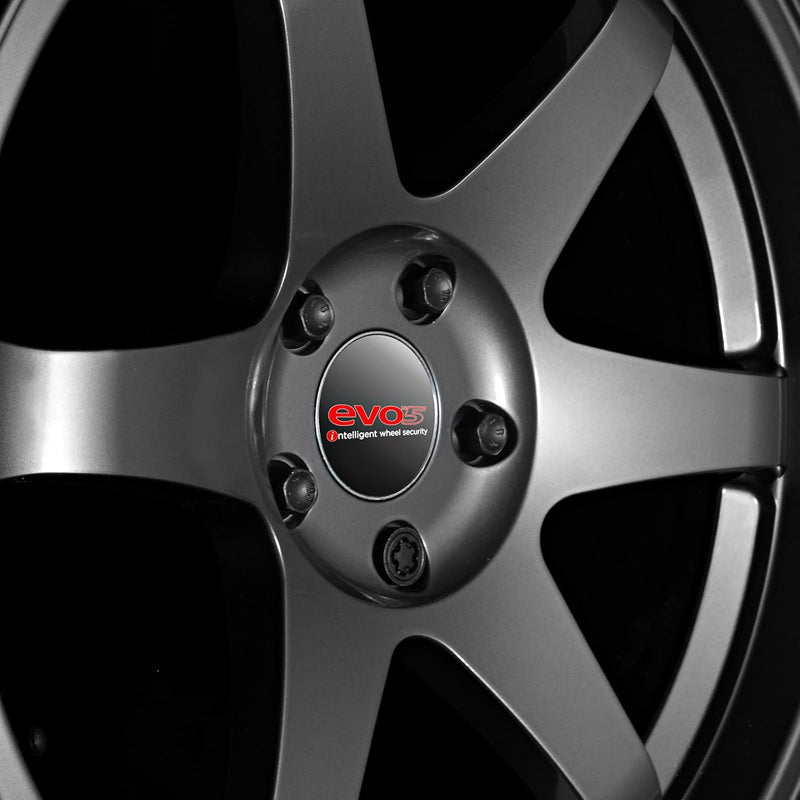 E-Tech EVO5 Locking Wheel Bolt Set VW Audi M14x1.5 Black