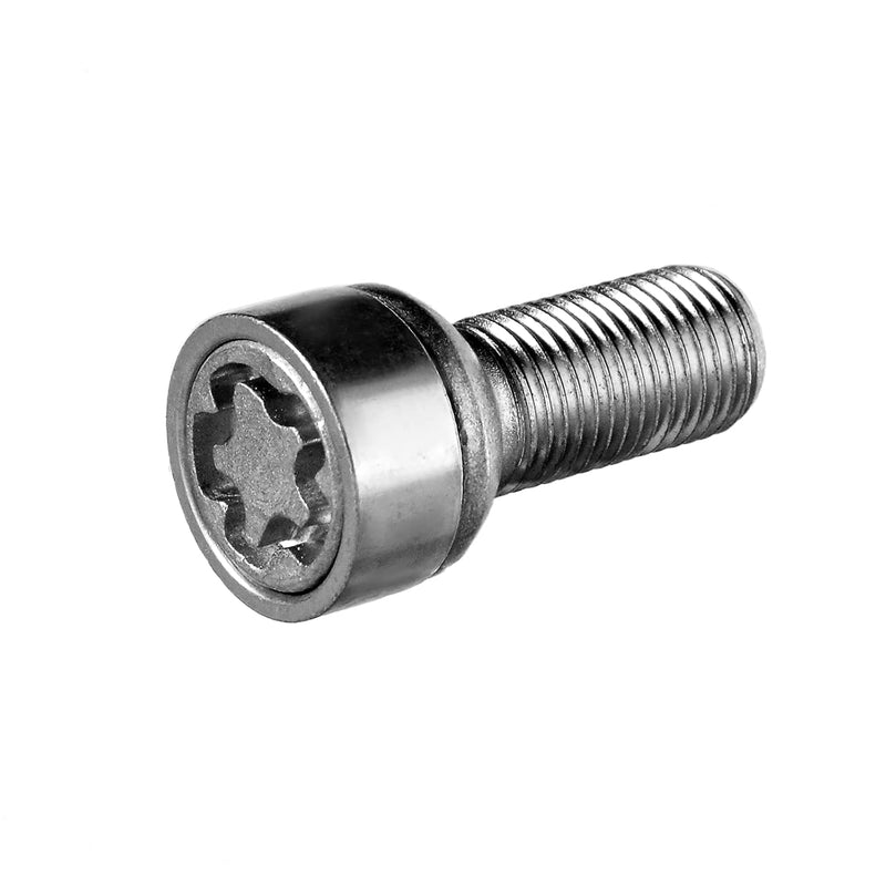 E-Tech EVO5 Locking Wheel Bolt Set VW Audi M14x1.5 Silver