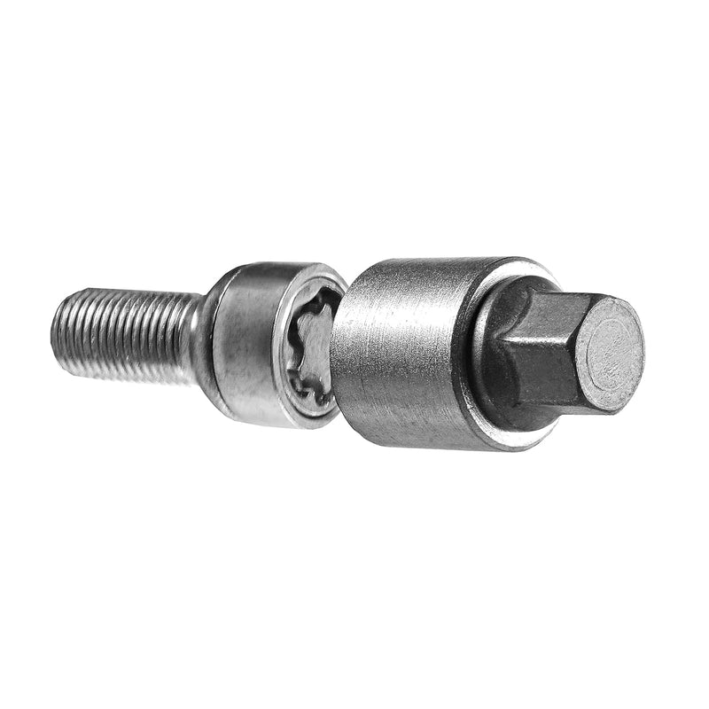 E-Tech EVO5 Locking Wheel Bolt Set VW Audi M14x1.5 Silver