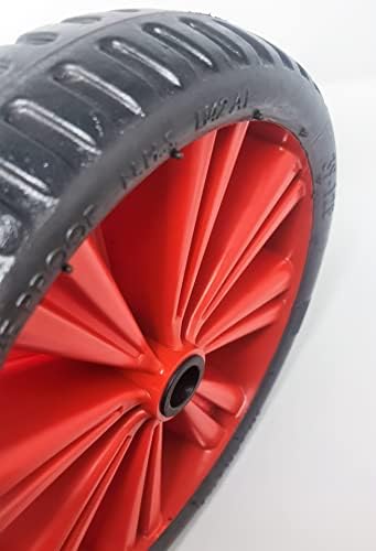 Flat Free Launch Trolley Wheel Pair 372mm 26mm Nylon Bush – Dinghy & Boat Trailer