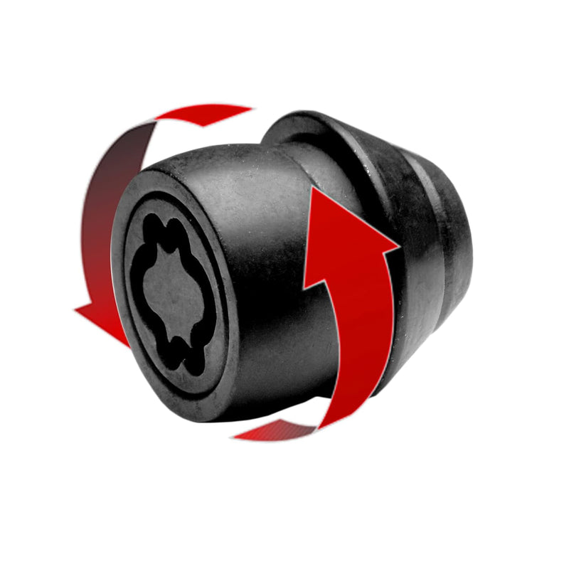E-Tech EVO5 Locking Wheel Nut Set Ford Pre-2012 M12x1.5 Black