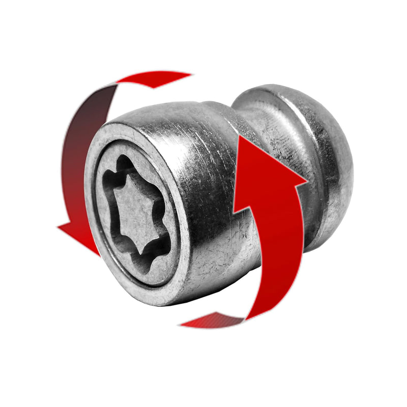 E-Tech EVO5 Locking Wheel Nut Set Honda M12x1.5 Silver