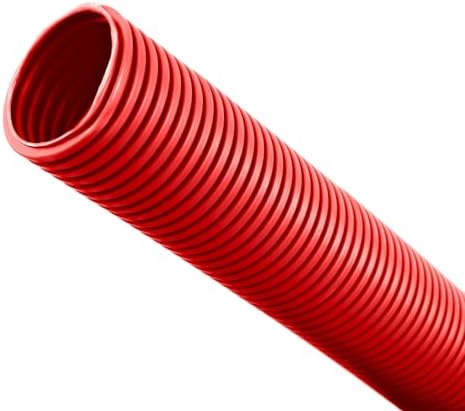 Red High Visibility Twin Caravan & Motorhome Waste Water Outlet Pipe System – FloPlast Fittings-Pipe Length-4 Metre