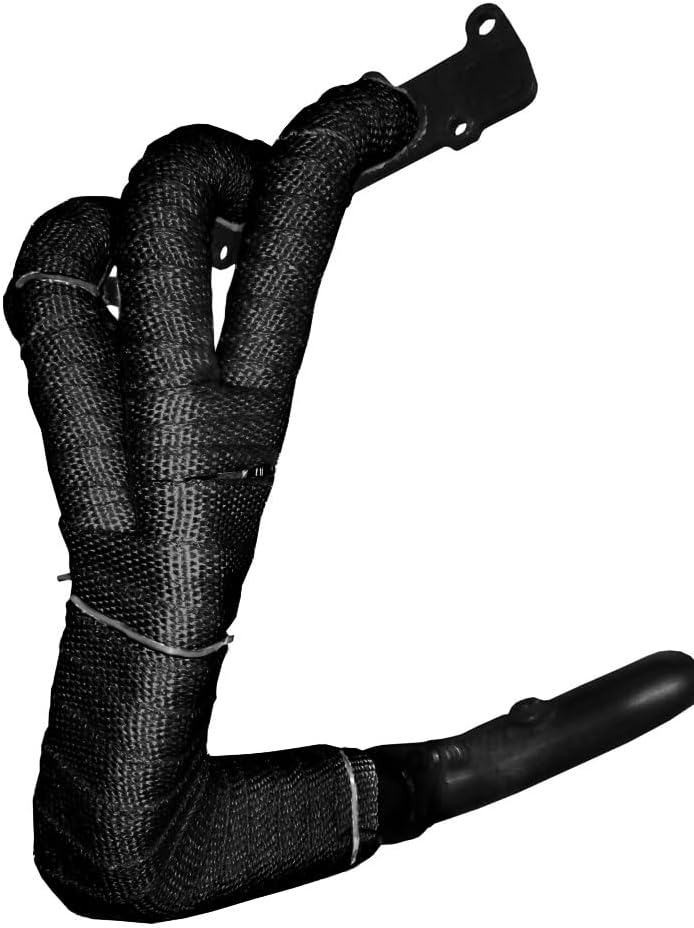Black Exhaust Heat Wrap 5m With Stainless Ties