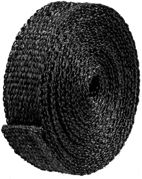 Black Exhaust Heat Wrap 5m With Stainless Ties