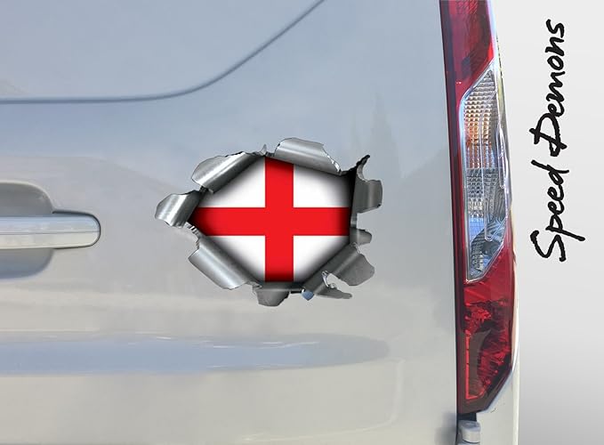 Speed Demons Flag Sticker – Self Adhesive Graphic-Wales (Side Flash)-Standard
