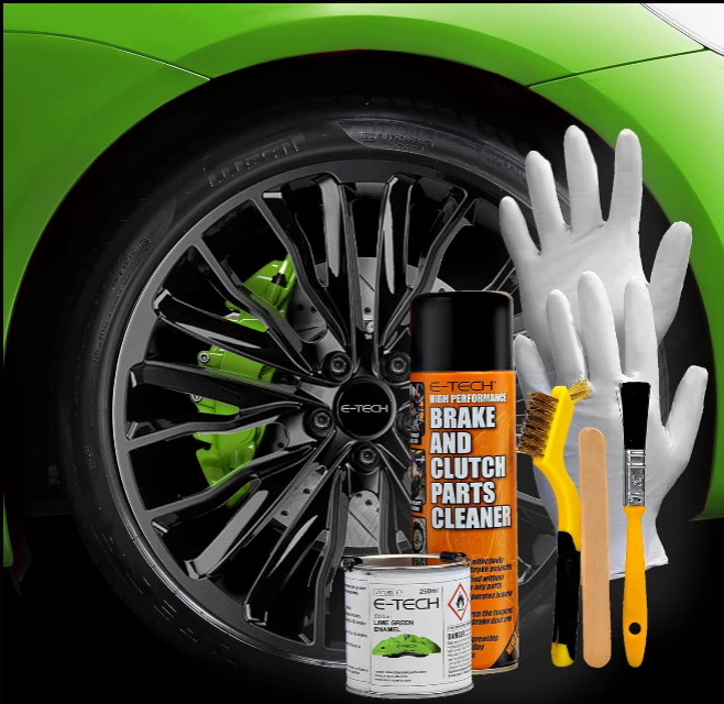 E‑Tech Brake Caliper Paint Kit – Professional High Temperature 220°C-Blue