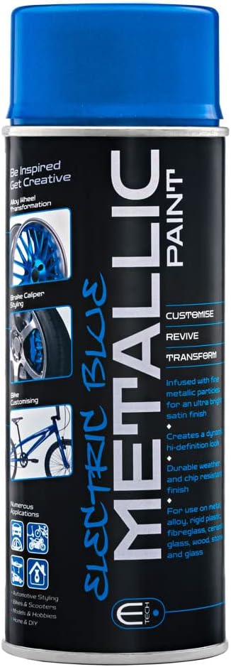 E-TECH Formula Metallic Spray Paint – Heat Rated 180°C-Electric Blue