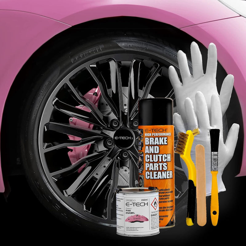 E‑Tech Brake Caliper Paint Kit – Professional High Temperature 220°C-Silver