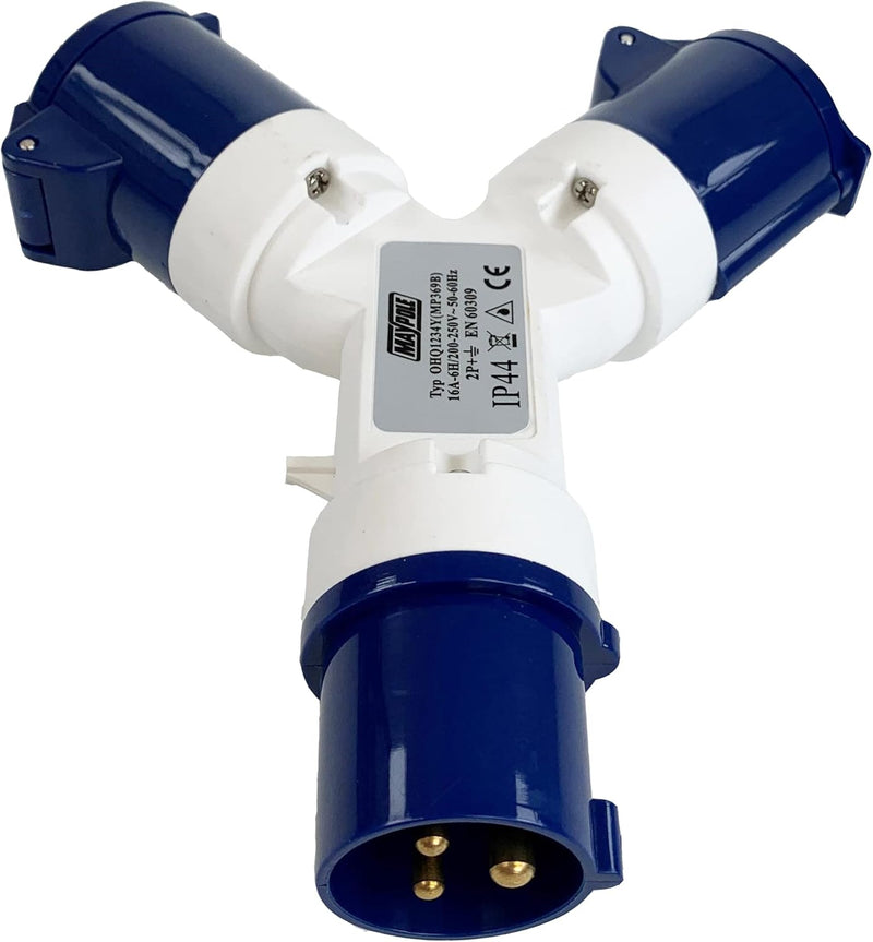Caravan Hook-Up Splitter – 230V Electrical Adaptor