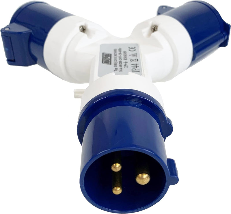 Caravan Hook-Up Splitter – 230V Electrical Adaptor