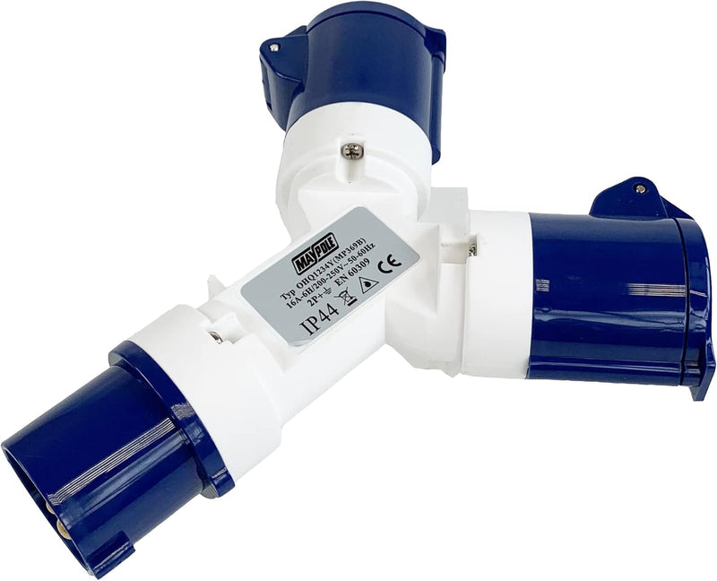 Caravan Hook-Up Splitter – 230V Electrical Adaptor