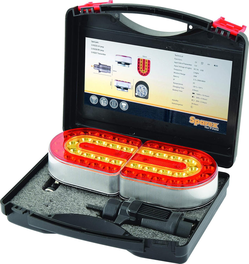 Connix Wireless LED Magnetic Trailer Light Kit