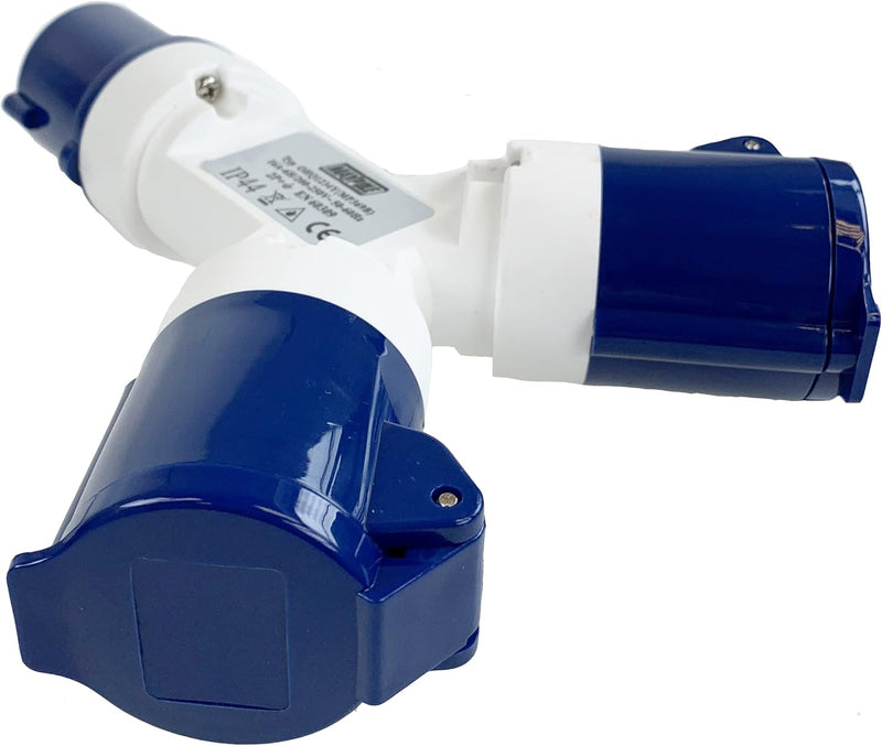 Caravan Hook-Up Splitter – 230V Electrical Adaptor