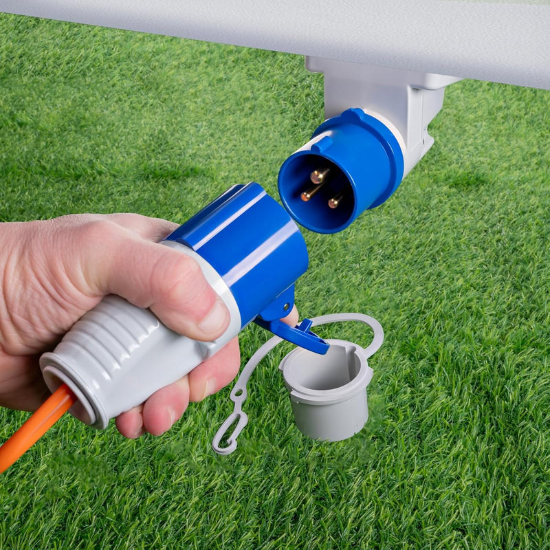 230V 16A Caravan Inlet Socket with Waterproof Cap