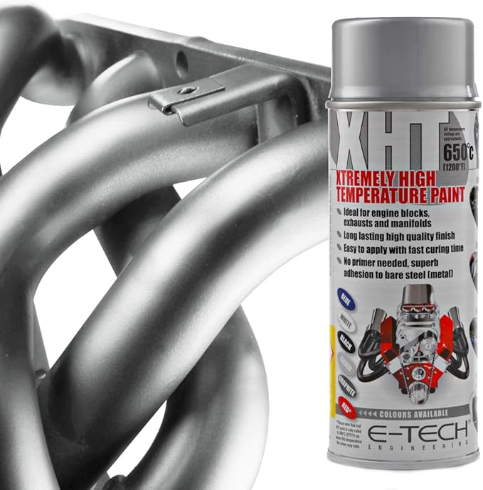 E‑Tech XHT High Temperature Paint – Heat Resistant up to 650°C-Clear Lacquer