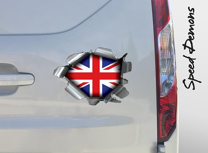 Speed Demons Flag Sticker – Self Adhesive Graphic-Wales (Football/Rugby)-Standard