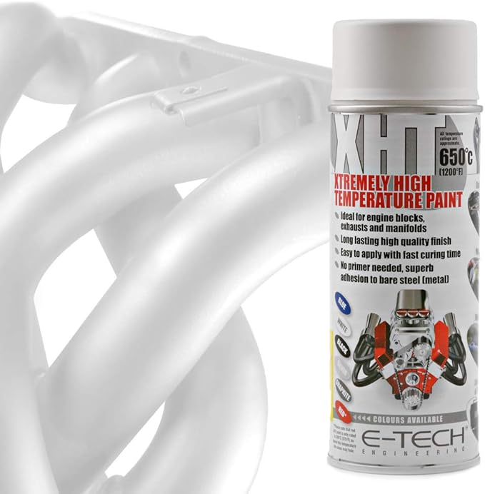 E‑Tech XHT High Temperature Paint – Heat Resistant up to 650°C-Clear Lacquer